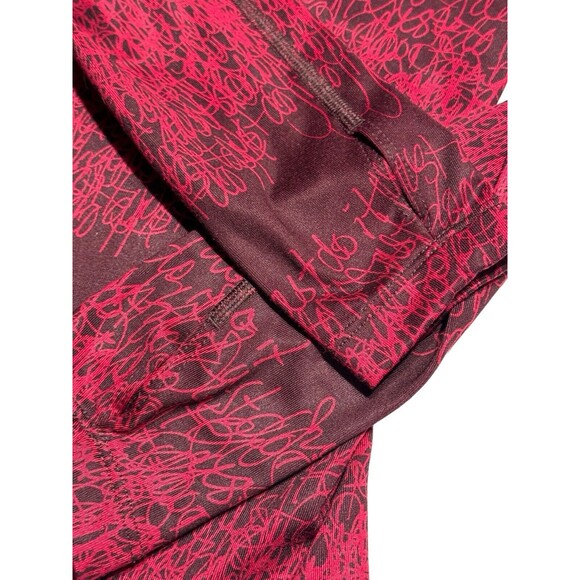 Nike Therma-Fit Top Women's‎ Size Small Red Just Do It Graphic Shirt Thumbholes - Picture 5 of 12